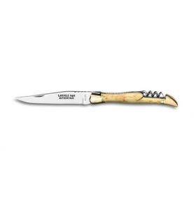 Laguiole 11 cm 2 pièces 2 mitres Tire Bouchon Bouleau Norvégien