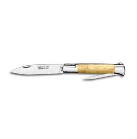 Laguiole Droit 12 cm 2 pièces 2 mitres Bouleau