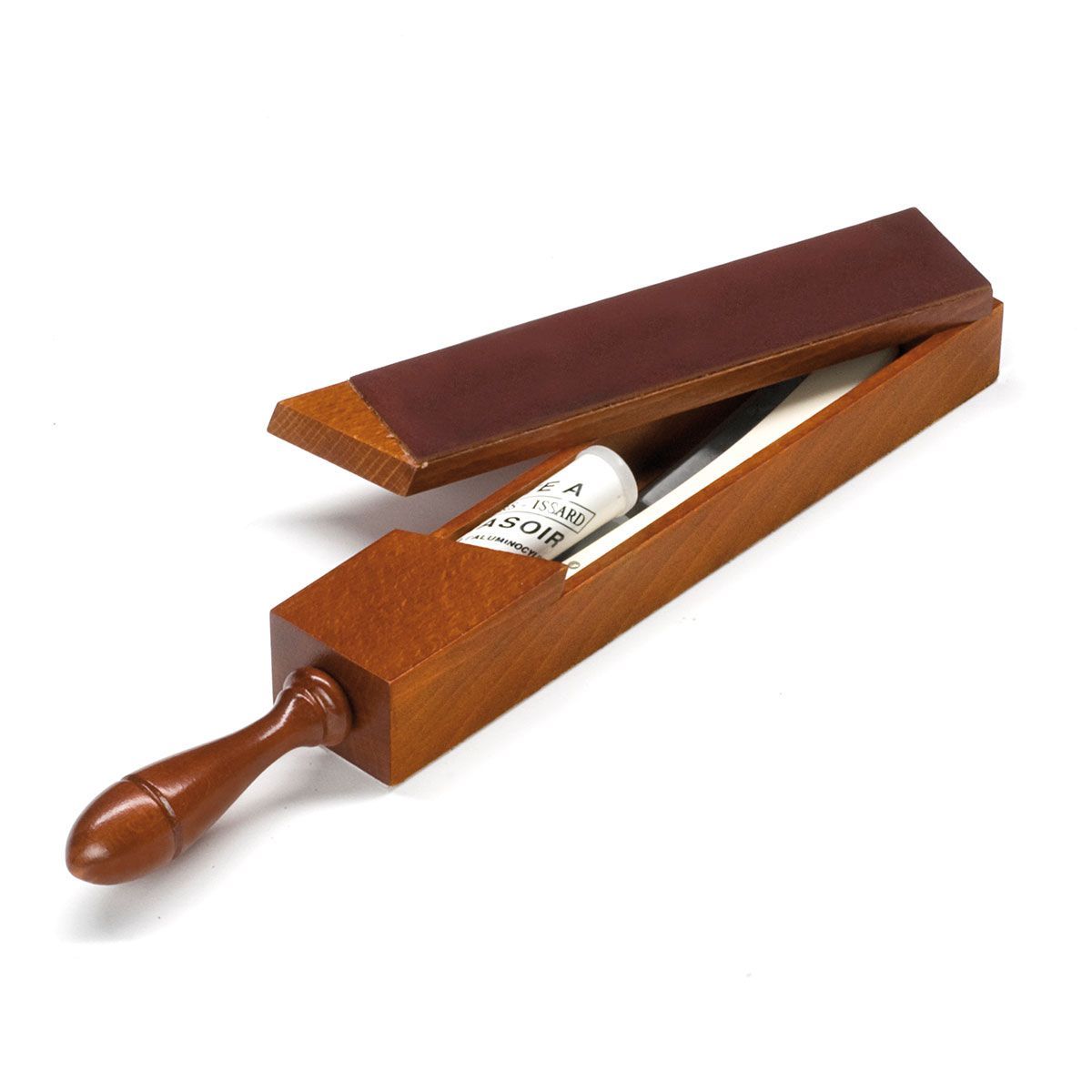 Razors accessories Box Strop - double sided leather