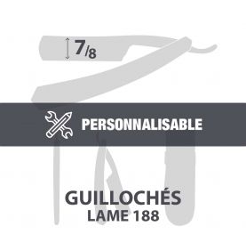 Rasoirs Guillochés 7/8" - Lame 188