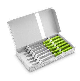 Chien ® CHIEN® KNIFE HANDLE APPLE GREEN X 6 in printed white box