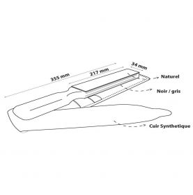 Extra-Large Double-Sided Interchangeable Magnetic Razor Strop Supex 77