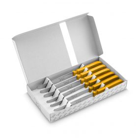 Chien ® CHIEN® KNIFE YELLOW HANDLE X 6 in printed white box