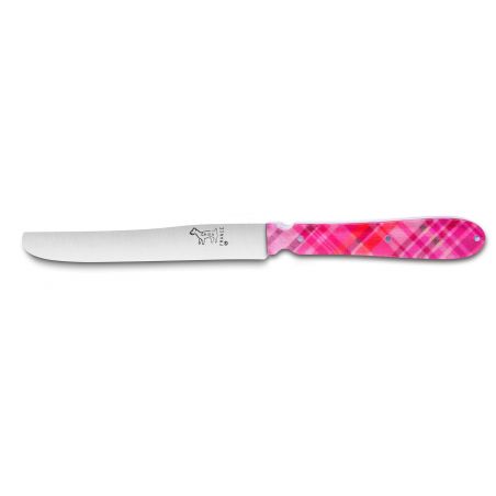 NEW CHIEN® knife real madras fabric resin inlay