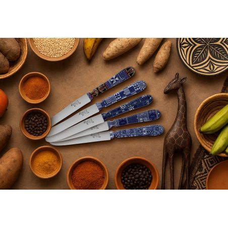 Couteaux Chien ® Couteau CHIEN® Manche Impression NDOP Résine Acrylique Transparente